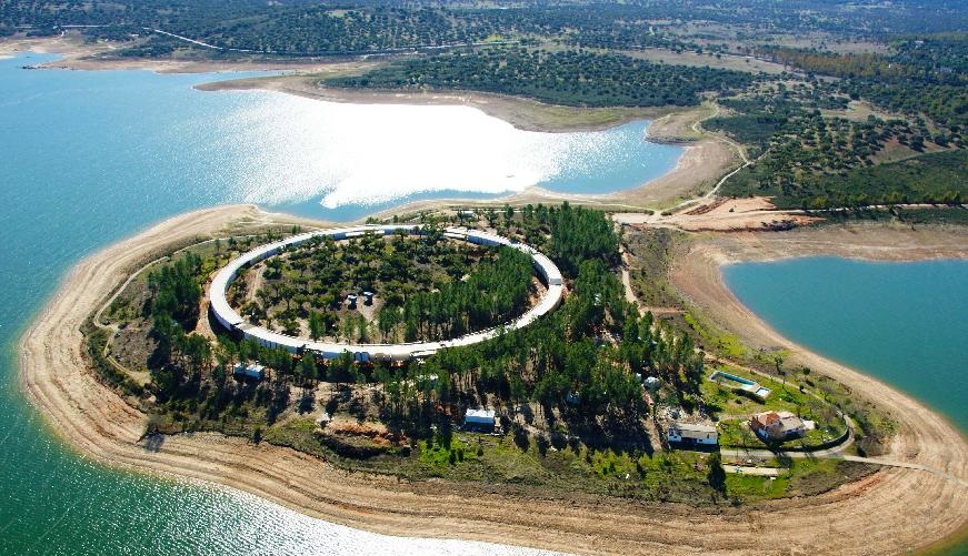 Vista aéra El Anillo. Extremadura